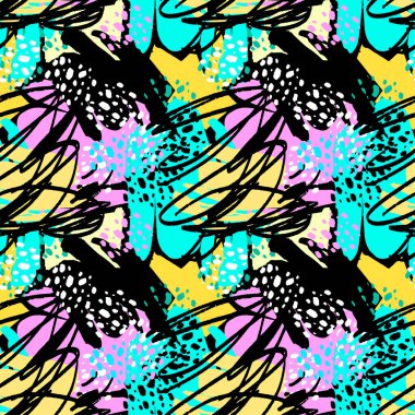 Boya konturları Tekstil desen