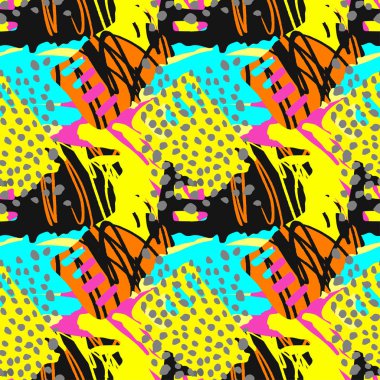 Boya konturları Tekstil desen