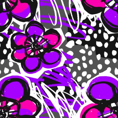 Boya konturları Tekstil desen