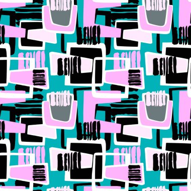  Kentsel funky Tekstil desen 