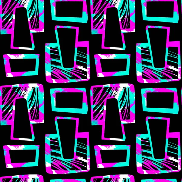 Seamless urban funky textile pattern — Stock Vector