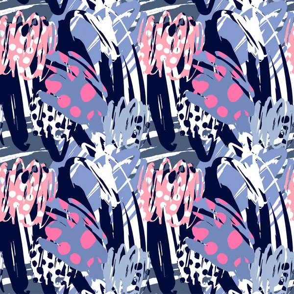 Motif textile urbain funky sans couture — Image vectorielle