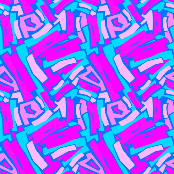 Patrón textil funky urbano sin costuras — Vector de stock