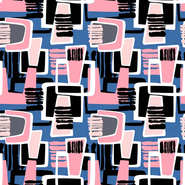 Motif textile urbain funky sans couture — Image vectorielle