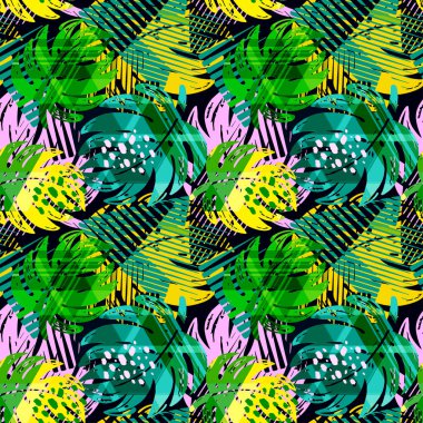 Sorunsuz yaz tropikal desen bırakır