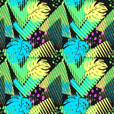 Sorunsuz yaz tropikal desen bırakır