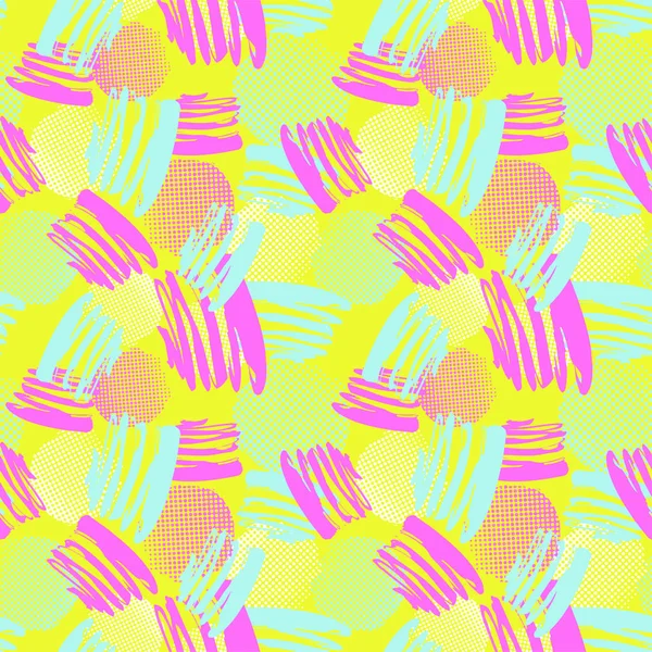 Sorunsuz yinelenen Tekstil mürekkep fırça darbeleri desen doodle g