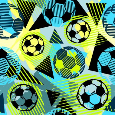 Tekstil football doodle desen doku.