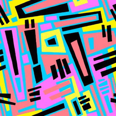 Sorunsuz brushpen Tekstil doodle desen doku.