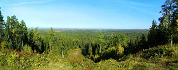 Панорама с холма — стоковое фото