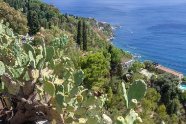Dağların ve denizin manzarası