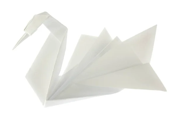 Swan origami — Stock fotografie