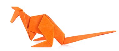 Origami turuncu kanguru