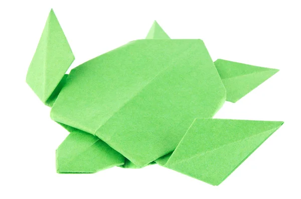 Tartaruga marina verde di origami . — Foto Stock