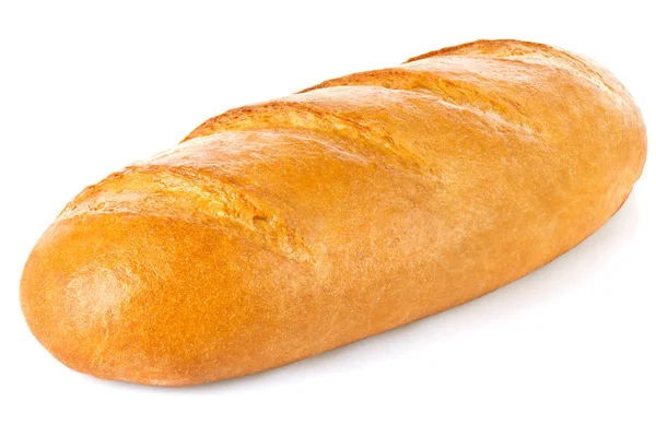 Классический свежий хлеб, изолированный на белом фоне — стоковое фото
