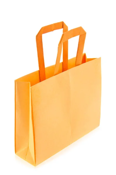 Orange shop bag of origami — Stock Photo, Image