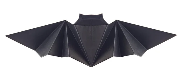 Morcego preto de origami — Fotografia de Stock