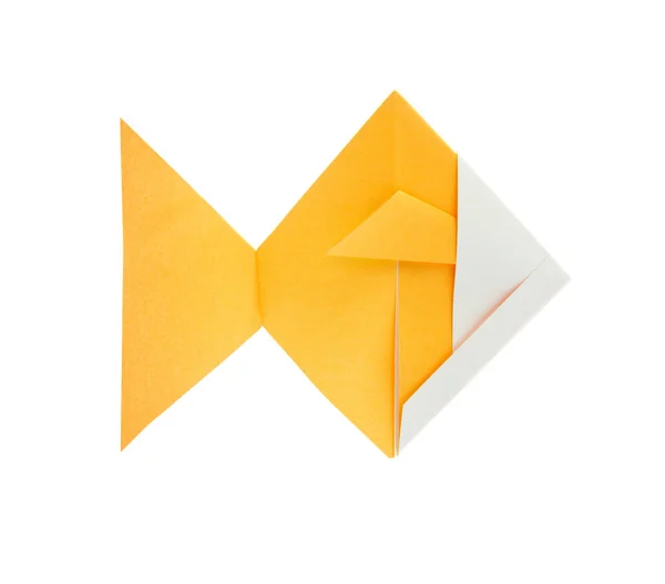 Zlatá ryba origami. — Stock fotografie