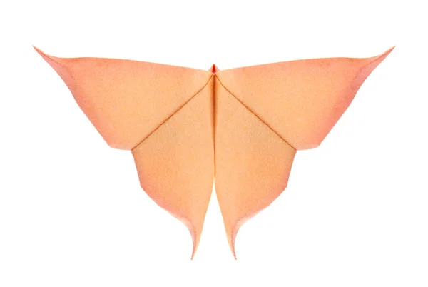 Orange fjäril origami. — Stockfoto