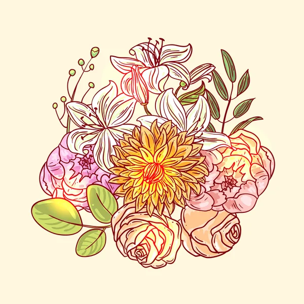 Διακοσμητικά floral μοτίβο — Διανυσματικό Αρχείο