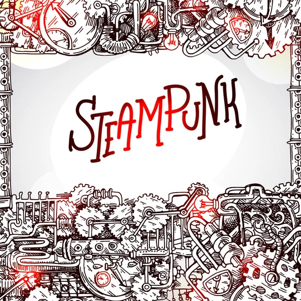 Ilustración estilo Steampunk — Vector de stock