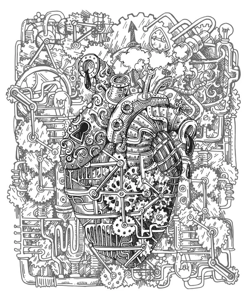 Steampunk Mekanik Kalp