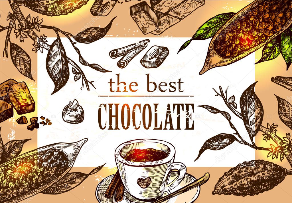 sketch  illustration chocolate