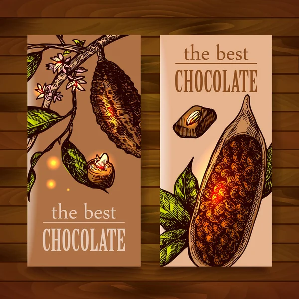 Schizzo illustrazione cioccolato — Vettoriale Stock