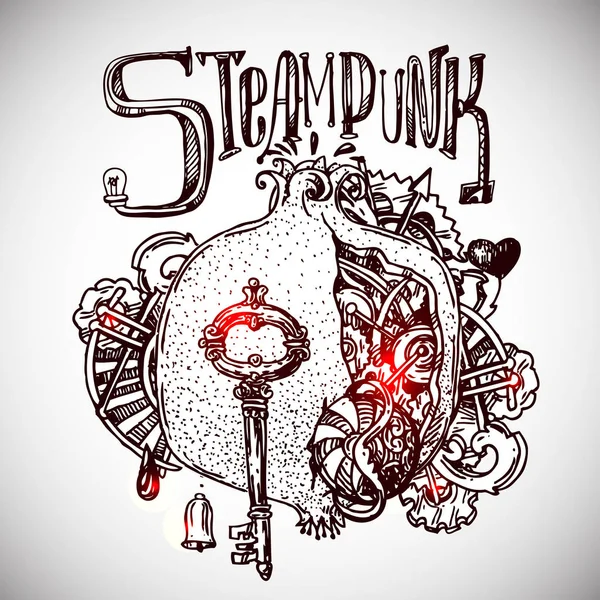 Granate estilo steampunk — Vector de stock