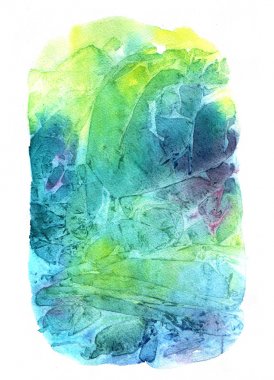 Suluboya el çekilmiş nokta.  