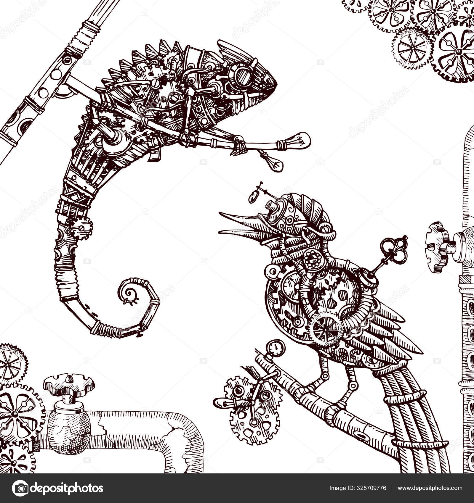 Mechanical animals Vector Art Stock Images | Depositphotos Mechanical animals Vector Art Stock Images | Depositphotos
