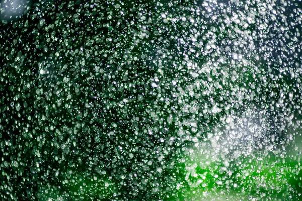 Havada, yakın çekim yansıma Su damlacıkları dondur — Stok fotoğraf