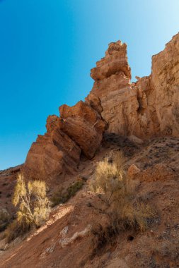 Charyn Kanyonu, Kazakistan 'da Mars manzarasına benzer ünlü bir yerdir.