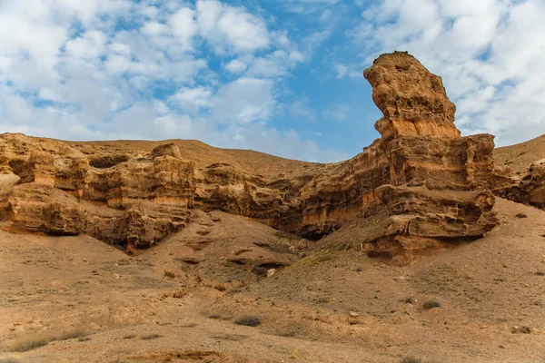 チャリン峡谷は 火星の風景と同様に カザフスタンで有名な場所です — ストック写真
