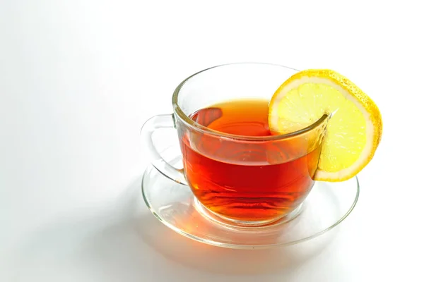 Ένα Φλιτζάνι Τσάι Λεμόνι — Φωτογραφία Αρχείου
