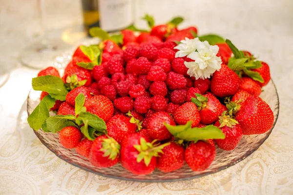 picnic for love of wine and fruit in nature