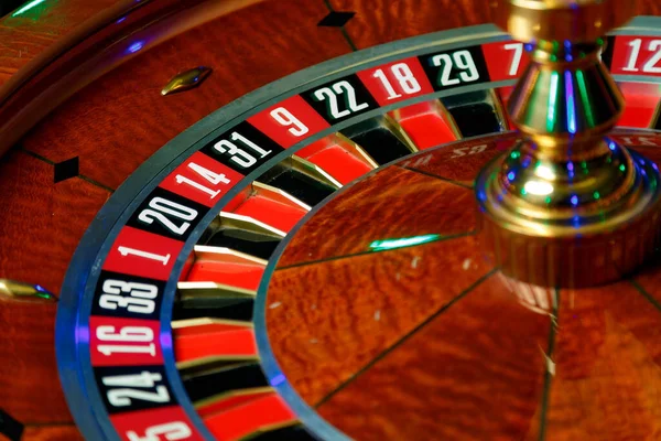 Casinò Las Vegas Roulette Poker Gioco Azzardo Con Chip — Foto Stock