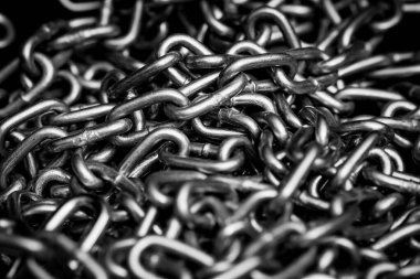 arkaplan için metal zincirler, siyah ve beyaz