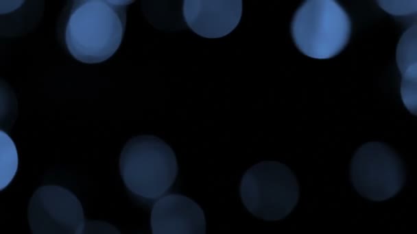 Superposition Bokeh bleu — Video