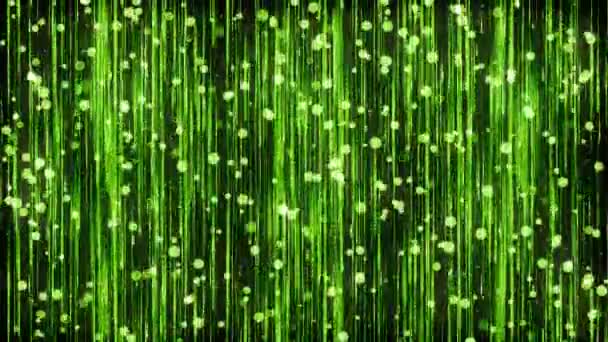 緑の粒子の背景 シームレスなループ — ストック動画