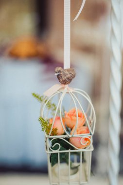 Güzel dekorasyon düğün çiçek