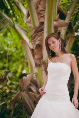 Avuç içi bir adada güzel gelin