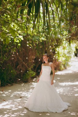 Avuç içi bir adada güzel gelin