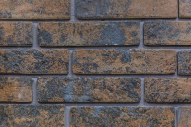 Taş duvar tuğla doku arka plan bej yüzey cephe tasarımı ve dekorasyon için.