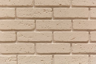 Taş duvar tuğla doku arka plan bej yüzey cephe tasarımı ve dekorasyon için.