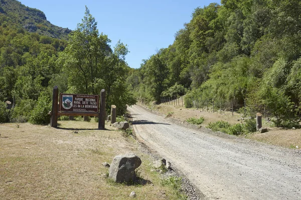 Parque Nacional Radal Siete Tazas Maule Chile Noviembre 2016 Firme — Foto de Stock