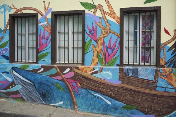 Murales de Valparaíso — Foto de Stock