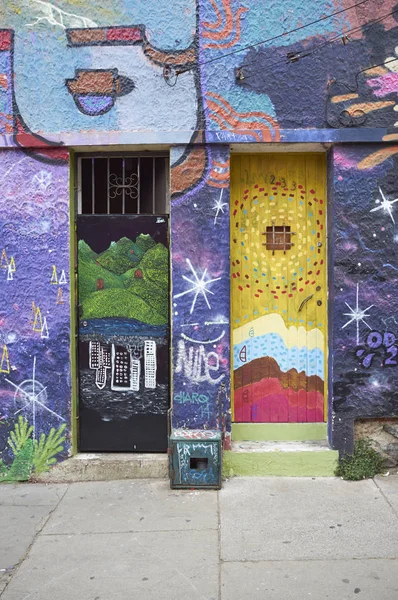 Puertas coloridas de Valparaíso — Foto de Stock