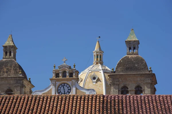 Torres e cúpulas de Cartagena — Fotografia de Stock