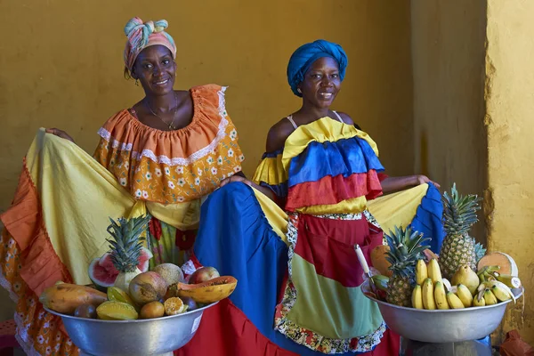 Vendedores de frutas de Cartagena — Foto de Stock